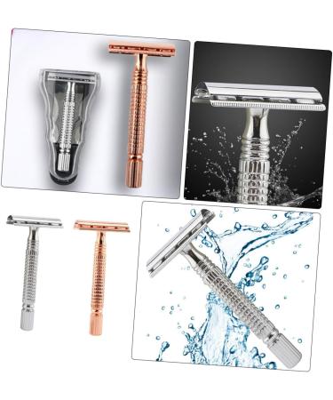 Premium Soesfoufu 2-in-1 Portable Cutthroat Razor - Perfect Gift for Men | Classic Manual Shaving Tool - Buy Online on GoSupps.com