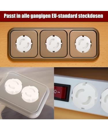 Child Locking Sockets - 24x Socket Protection & Safety for Babies | Secure Socket Strips with Rotary Mechanics - Buy Online on GoSupps.com