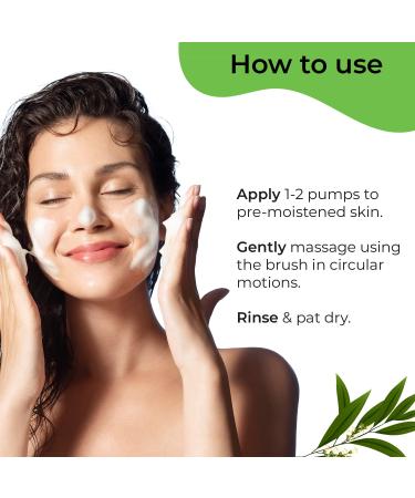 Pilgrim Australian Tea Tree Foaming Face Wash | 1% Salicylic Acid | Oily Skin Cleanser for Men & Women | 120ml - Buy Online on GoSupps.com