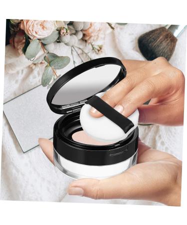  Healvian Healvian 20g Elastic Mesh Flip-Top Black Loose Powder Box + 3g Thin Silver Powder Puff Beauty Products Powder Container with Puff Sample Jars Bottle Sponge - Buy Online on GoSupps.com