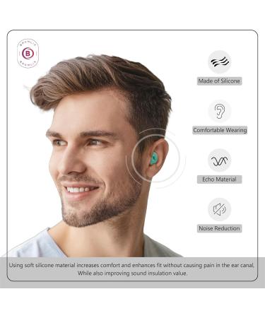Ear Plugs for Sleeping Noise Cancelling-NRR 33db- Noise Reduction Easy sleep Silicone EarPlugs for Sound Insulation Hearing protection Earplugs concert work 8 Ear Tips with carry case Turquoise (Turquoise One Size) Turquoise One Size - Buy Online on GoSupps.com