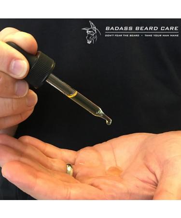Badass Beard Care Men's Beard Oil - The Ladies Man Scent 1 oz | All Natural Ingredients for Soft, Healthy Beard | Promotes Growth, Reduces Itchiness | 1 Ounce (Pack of 1) - Buy Online on GoSupps.com