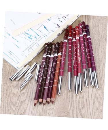  Mikinona Mikinona 12 Pieces Lip Pencil Eyebrow Pen Lip Pencil Lip Liner Makeup Set for Lip Eyebrow Pencil Snow Water Proof Pipliner - Buy Online on GoSupps.com