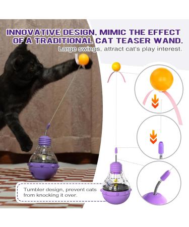 Fostbeen Interactive Cat Toys - Magic Wand Funny Balls & Slow Feeder for Kittens & Cats | Weight Loss & Treat Edition Gift - Buy Online on GoSupps.com