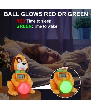 Buy Bigmonat Cute Dog Children's Alarm Clock - Time-Controlled Digital Clock for Kids - Yellow - Battery & AC Powered - Buy Online on GoSupps.com