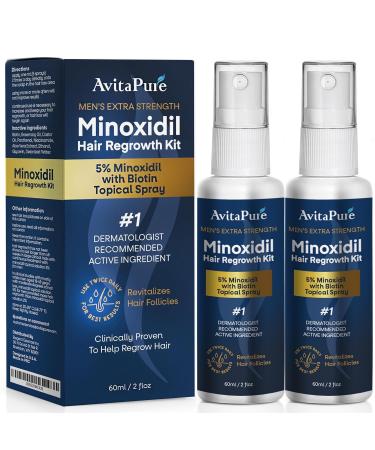 Hair Growth Oil for Men Minoxidil 5% Hair Growth Serum Infused with Biotin Extra Strength Hair Regrowth Treatments for Men to Combat Hair Loss
