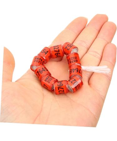 FRCOLOR 400 Pcs Pigeon Foot Ring Pets Racing Pigeon Ankle Bands Poultry Distinguish Marker Pigeon Racing 1.1x0.8cmx4pcs Random Colorx4pcs - Buy Online on GoSupps.com