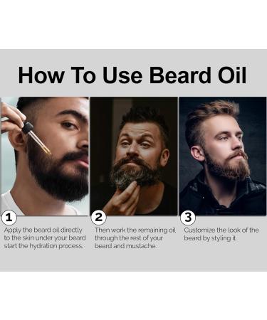 Organic Beard Oil for Men | White Tea Infusion | 2 Fl Oz | Natural Argan Coconut & Jojoba Beard Softener - Buy Online on GoSupps.com