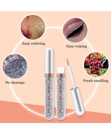 Rechoo 8 Colors Glitter Liquid Eye Liner Set - Waterproof, Long Lasting Shiny Eye Liners Pencil - 8 Glitter Colors - Buy Online on GoSupps.com