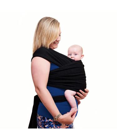 Voarge Baby Sling Wrap Adjustable Unisex - Multi-Purpose Baby Carrier Baby Sling Wrap Carrier from Newborns to Todder Child Newborn Carrier Ideal for Newborns (Black)