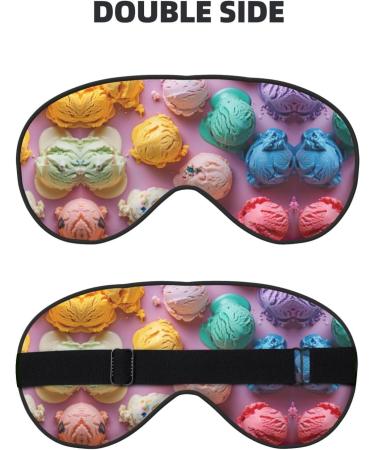 Shop Many Colored Ice Cream Sleep Mask | Adjustable Breathable & Fashionable Eye Mask for Comfortable Sleep | International Shipping Available - Buy Online on GoSupps.com