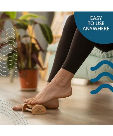 TheraFlow Foot Roller for Plantar Fasciitis Relief - Wooden Reflexology Tool - Buy Online on GoSupps.com