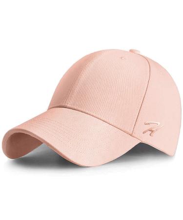 Hasagei baseball cap men women baseball cap baseball cap pure color baseboard baseball cap cotton cap for tennis golf travel unit size pink