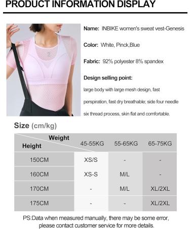 Buy INBIKE Women's Sleeveless Road Bike Jersey - Breathable Quick-Dry Moisture-Wicking Summer Cycling Apparel in Pink (XS-S) - International Shipping Available - Buy Online on GoSupps.com