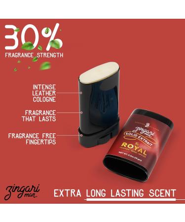 Zingari Man The Royal Solid Extrait Solid Cologne for Men Concentrated Solid Perfume Balm Leather Wine and Spices Ideal Men s Travel Cologne 0.5 oz - Buy Online on GoSupps.com