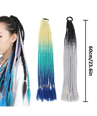 JJQHYC Colorful Hair Strands for Girls | Synthetic Braid Hair Extensions & Accessories - Buy Online on GoSupps.com