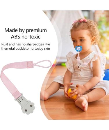 Jomewory Paci Clips | Soft Washable Cloth Pacifiers for Boys & Girls | Easy Use Toddler Gift | Durable Neutral Color - Buy Online on GoSupps.com