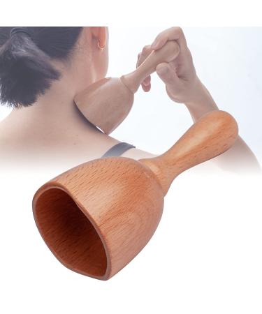 Wooden Handheld Massage Cup | Wooden Swedish Cup, Anti-Cellulite, Lymphatic Drainage Massage Tool, Maderotherapy, Wood Therapy, Trigger Point Release, for Full-Body Muscle Tension Relief