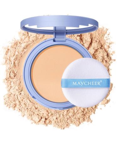Oil Control Face Pressed Powder Matte and Smooth Translucent Setting Powder for Women Waterproof Long Lasting Finishing Powder Lightweight Cosmetic Powder Cruelty-free (03# Dark 0.35Oz) 03# Dark 1 Ounce (Pack of 1)