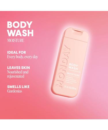 MONDAY Body Wash Moisture Travel Pack -90ML (4 Pack) - Nourishing Ingredients Shea Butter Coconut Oil and Grapefruit Extract Hyrdrate and Replenish Skin Gardenia 3 Fl Oz (Pack of 4) - Buy Online on GoSupps.com