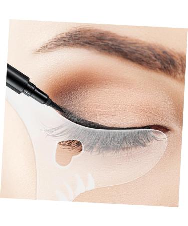 DRESSOOS Eyeliner Stamp Eye Makeup Tools Eye Makeup Aid Tool Eye Liner Stamps Eyeliner Mascara Shield Multifunctional Makeup Stencil Silicone Eyeliner Stencils Eye Shadow Silica Gel Eyelash 12.00X6.00X0.50CM As Shown - Buy Online on GoSupps.com