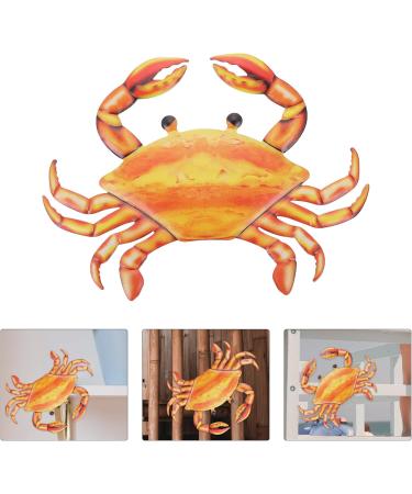 ORFOFE Retro Decor 1Pc orange balloons treadmills home decor ocean ornaments bike Hanging Decor wall hanging Crab pedal Orange 25x15cm - Buy Online on GoSupps.com