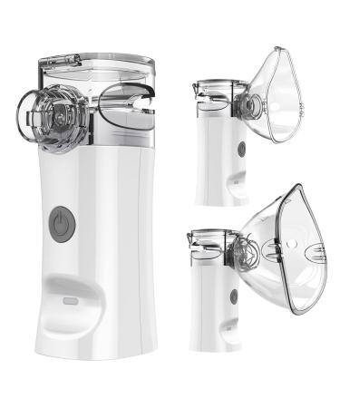 Portable Nebulizer - Handheld Mesh Nebulizer Machine for Adults & Kids Travel and Household Use, Quiet Steam Inhaler for Breathing Problems