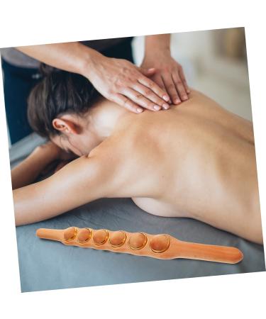 Warmhm Wood Massage Device - Neck & Shoulder Relief Body Shape Massage Tools Fitness Yoga Roller & Gua Sha Stick for Muscle Recovery - Buy Online on GoSupps.com