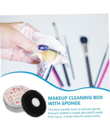 FRCOLOR 1 Set Makeup Brush Cleaning Box Makeup Sponge Make up Sponges Make up Makeup Brush Cleaner Portable Brush Cleaner Cleaning Sponge Washer Miss Double Layer Iron - Buy Online on GoSupps.com