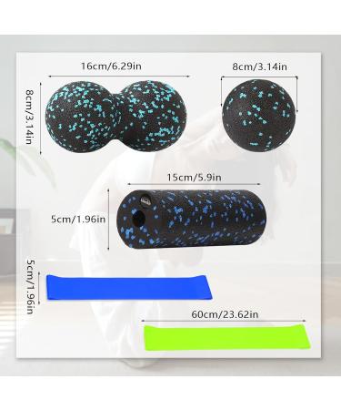 5-Piece Hand-Free Massage Ball Set - Fascia Balls & Stretch Bands for Muscle Pain Relief | Trigger Point Release Tool - Buy Online on GoSupps.com