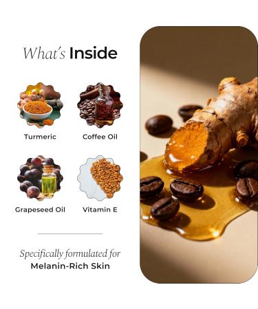 Glo Melanin Brightening Body Oil Topical Moisturizer with Vitamin C, Kojic Acid & Turmeric Lightweight Hydrating Cosmetic Oil for Melanin-Rich Skin (8 oz / 230 ml) - Buy Online on GoSupps.com