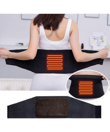 USB Heated Lumbar Belt for Men & Women - Thickened 5V Waist Support - NDH182 (Black One Size) - Stay Warm & Comfortable - Buy Online on GoSupps.com