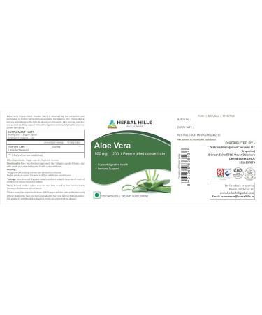 HERBAL HILLS Senna Capsules 120 & Aloe Vera Capsules 120 Count for Healthy Digestion and Detoxification Combo (Pack of 2) 240 Count - Buy Online on GoSupps.com