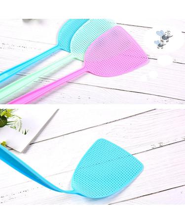 BAMFY Fly Swatter for Indoors 6 Pcs Manual Fly Swatters Plastic Fly Swat Set Heavy Duty with Long Handle Fly Swatters for Kitchen Home - Buy Online on GoSupps.com
