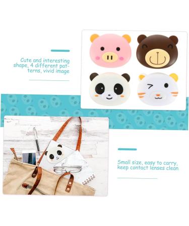 Gatuida 8 STK Contact Lens Container Holder | Eye Care Organizer Set | Travel Case with Mirror & Animal Design | Perfect for Plastic Lenses - Buy Online on GoSupps.com