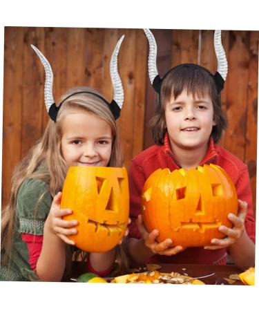 LIFKOME Croissant Headband Sheep Horn Headband Halloween Headbands Halloween Hair Hoop Costume Headband Halloween Hair Accessories 27X23.5CM Silver - Buy Online on GoSupps.com