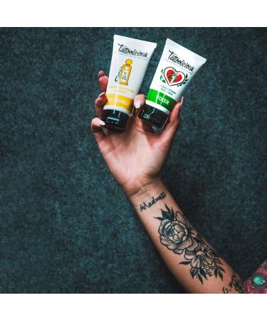 Tattoolicious Complete combo attach + refill + Sunscreen 50+ SPF + AFTER SUN- Care maintenance and sun protection for tattoos with organic active ingredients. - Buy Online on GoSupps.com