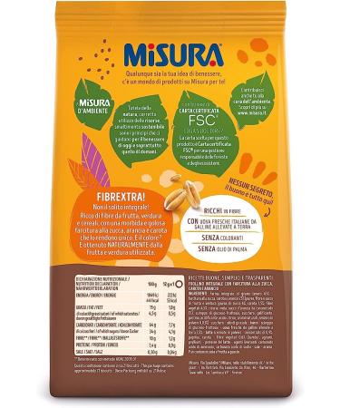  Italian Gourmet E.R. Misura Frollino Integrale Fibrextra Set of 3 Whole Grain Shortbread with Pumpkin Carrot and Orange Topping 100% Whole Wheat Flour 260 g + Gourmet Italian Polpa 400 g - Buy Online on GoSupps.com