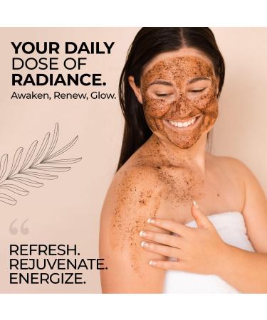 Flawsome 100% Natural Organic Arabica Ground Coffee Cellulite Reducing Body Scrub by Skin and Senses (11.5oz) With Vitamin E Carrot Seed Oil and Coconut Oil - Buy Online on GoSupps.com