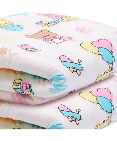LittleForBig Adult Brief Diapers - 10 Pack ABDL Printed Baby Cuties in Pink | International Shipping Available - Buy Online on GoSupps.com
