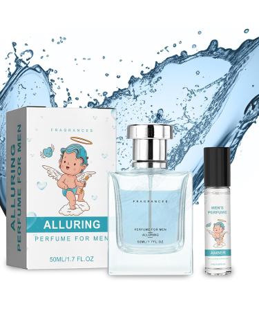 Cologne for Men Pheromone Cologne for Men 2.0 Charm Toilette for Men Long Lasting Perfume 50ml+10ml Travel Size