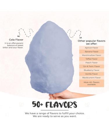 Baking Beauty and Beyond Premium Cola Flavour Floss Sugar 800g - Bulk Cotton Candy Flossing Sugar with Natural Ingredients for Every Occasion - Buy Online on GoSupps.com
