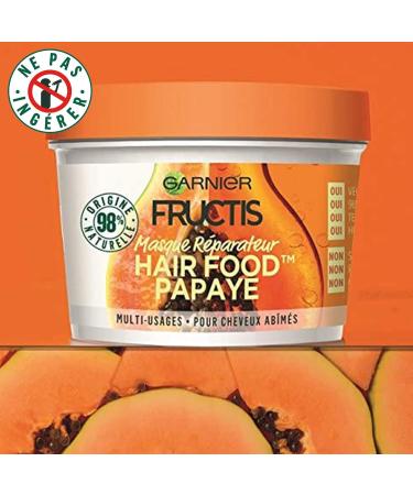 Garnier Fructis Hair Food Nourishing Mask Papaya 390 ml - Pack of 3 - Buy Online on GoSupps.com