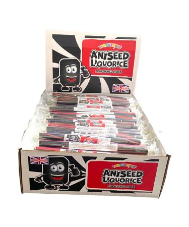 50 X Aniseed Liquorice Rock Sticks Handmade Traditional Rainbow Classic Sweets Retro Seaside Gift Wholesale Confectionery