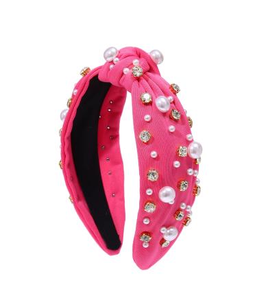 White Pearl Rhinestone Crystal Headband for Women - Elegant Bridal Hair Accessories - Buy Online on GoSupps.com