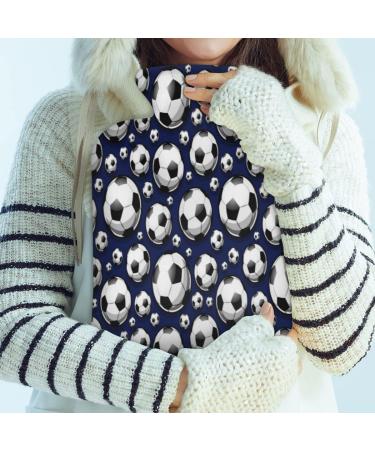 Football Heat Bottle with Fluffy Cover - 2L Hot Water Bottle for Kids Men & Women | Cozy Nights & Pain Relief - Buy Online on GoSupps.com