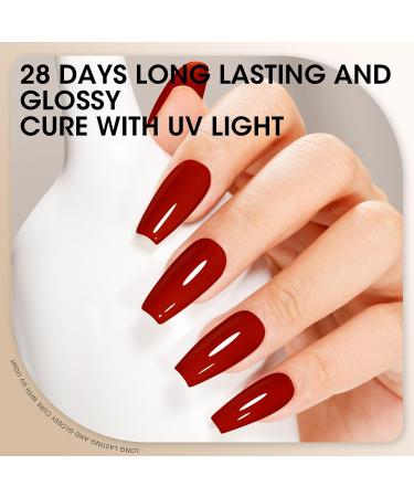 Gellen Gel Nail Polish Set - 6PC Red Burgundy & Hot Pink Purple Gift for Women - Perfect Valentine s Day Manicure - Buy Online on GoSupps.com