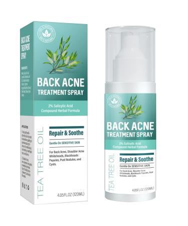 Back Acne Treatment  Body Acne Treatment Spray with Salicylic Acid  Maximum Strength Hormonal Acne Treatment for for Teens  Suitable for All Skin Types