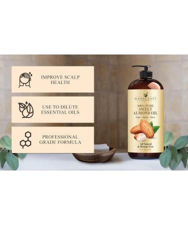Handcraft Blends Relaxing Massage Set: Sweet Almond Oil (16 Fl Oz) and Lavender Essential Oil (4 Fl Oz) 100% Pure & Natural for Body Massage and Skin Hydration - Buy Online on GoSupps.com
