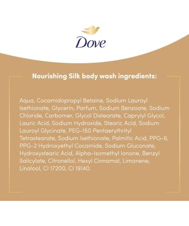 Dove Nourishing Silk Body Wash microbiome-gentle for softer smoother skin after one shower 450 ml floral 450 ml (Pack of 1) - Buy Online on GoSupps.com